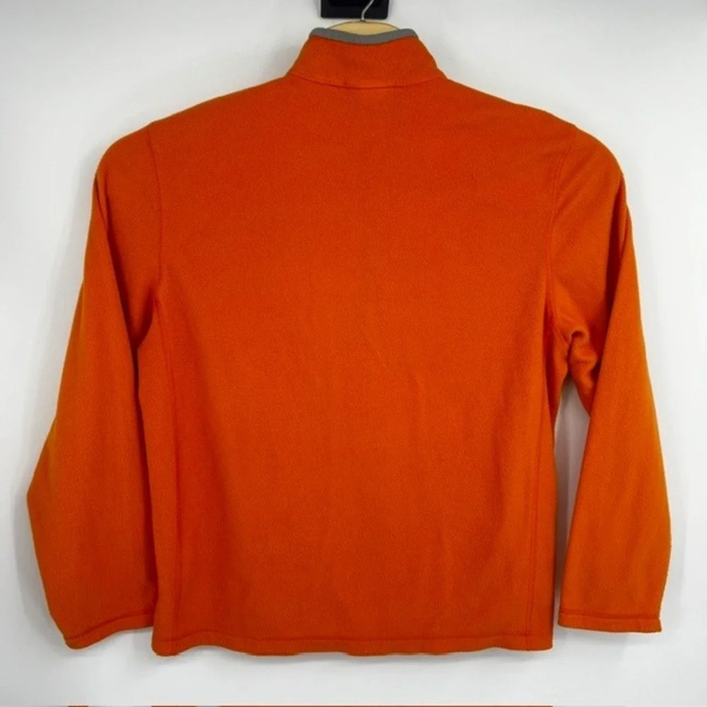 The North Face Men's Large Orange TKA 100 Glacier 1/4 Zip Fleece Pullover